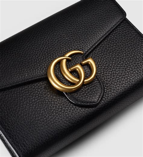 gucci marmont chain wallet bag|Gucci signature wallet on chain.